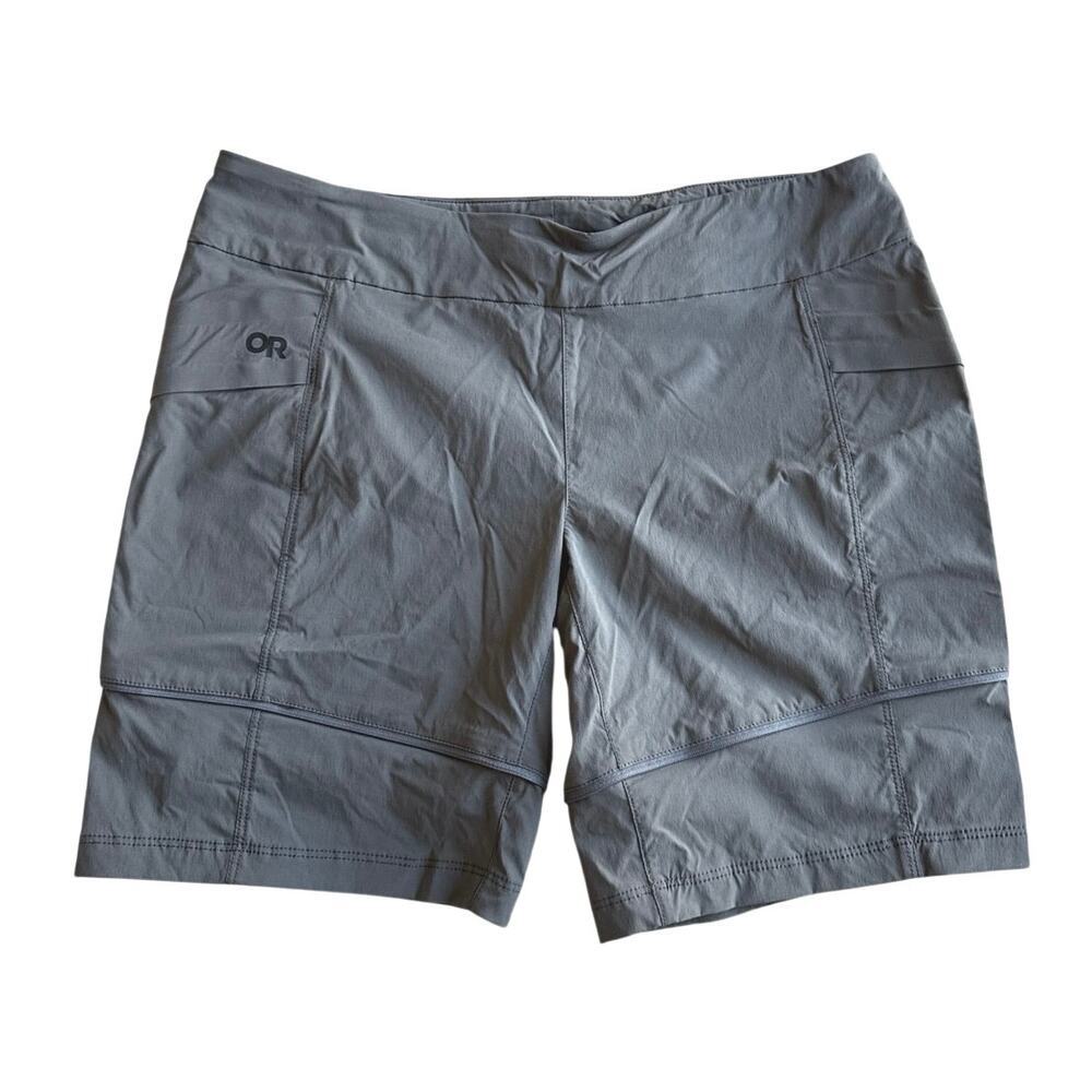 Outdoor Research READ Womens 10 Equinox Convertible Hiking Short Gray 10 UPF 50+